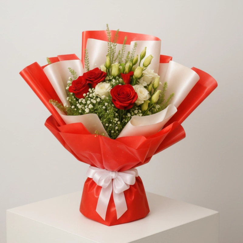 Glossy Attraction Flower Bouquet